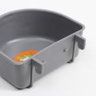 Миска в клетку и для переносок, 250 мл, пластик, серая - Фото 5