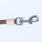 Рулетка с системой эффективного скручивания поводка, 5 м, до 20 кг, бежево-зелёная - Фото 8