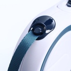 Рулетка с системой эффективного скручивания поводка, 5 м, до 20 кг, серо-синяя - Фото 6