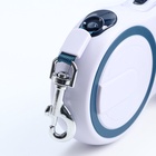 Рулетка с системой эффективного скручивания поводка, 5 м, до 20 кг, серо-синяя - Фото 7