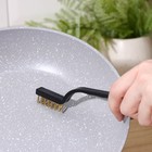 Набор щёток Доляна, 3 шт., латунная, стальная, нейлоновая - Фото 17