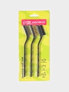 Набор щёток Доляна, 3 шт., латунная, стальная, нейлоновая - Фото 20