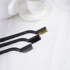 Набор щёток Доляна, 3 шт., латунная, стальная, нейлоновая - Фото 5