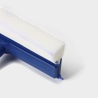 Щётка для окон Доляна, телескопическая стальная ручка 46(76) см, сгон 20 см, насадка поролон 20×8 см - Фото 4