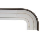 Карниз двухрядный «Ультракомпакт. Кружево», 160 см, с декоративной планкой 7 см, цвет золото/шоколад - Фото 2