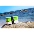 Ланч-бокс Original, бело-зелёный, 1 л - Фото 5