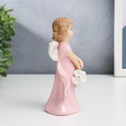 Сувенир "Ангелочек-девочка с корзинкой белых роз" 14х5х8 см, МИКС - Фото 3