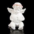 Фигурка полистоун "Ангел с сердечком-замочком " 6,5х4,9х5 см - Фото 1