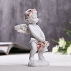Фигурка полистоун «Ангел с корзинкой розовых роз», 10×3.5×5 см - Фото 2