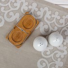 Набор для специй «Холмы», 2 шт: солонка и перечница, на подставке - Фото 4