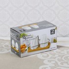 Набор для специй «Холмы», 2 шт: солонка и перечница, на подставке - Фото 5