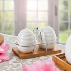 Набор для специй «Холмы», 2 шт: солонка и перечница, на подставке - Фото 6