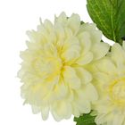 Цветы искусственные "Георгин" белый 9*70 см - Фото 2