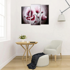 Картина модульная на подрамнике  "Розовые маки" 38*75 см, 41,5*90 см, 34*85см    115х90 см - Фото 4