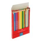 Карандаши акварельные 36 цветов Faber-Castell 1144 шестигранный корпус с кисточкой - Фото 2