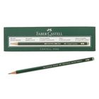 Карандаш художественный чёрнографитный Faber-Castel CASTELL® 9000 профессиональные B зелёный - фото 109204392