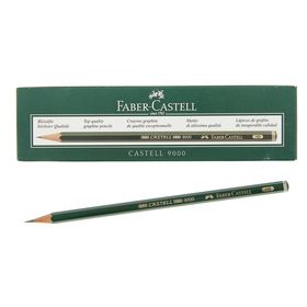 Карандаш художественный чёрнографитный Faber-Castel CASTELL® 9000 профессиональные HB зелёный