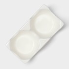 Набор для специй BellaTenero «Яйца», 3 предмета: солонка 60 мл, перечница 60 мл, подставка, фарфор, белый, бежевый - Фото 8