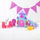 Замок для куклы "Винтаж" с фигурками принцессы, лошадки и мебелью - Фото 1