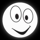 Светоотражающие наклейки «Смайлы», d = 6,5 см, 4 шт на листе, цвет белый (комплект 10 шт) - фото 20699908