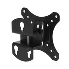 Кронштейн Luazon KrON-52, для ТВ, наклонно-поворотный, 10-27", до 20 кг, чёрный - Фото 3