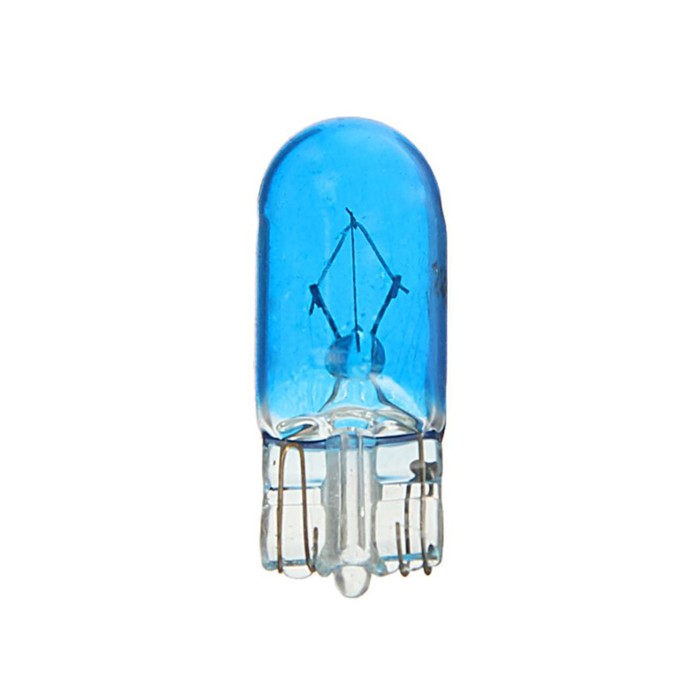 Галогенная лампа Clearlight W5W, T10, 12 В, blue - Фото 1