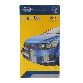 Лампа автомобильная, Clearlight, W3W, T10, 12 В, набор 2 шт