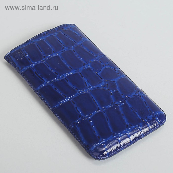 Чехол Time для телефона Apple iPhone 6 Plus, с ремешком, крокодил, цвет синий - Фото 1