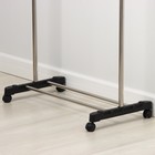 Вешалка - стойка напольная для одежды Доляна, подставка для обуви, телескопическая балка 80(145) см, высота 90(160) см, ширина 43 см - Фото 3