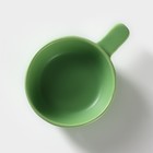 Кокотница из жаропрочной керамики Доляна «Базилик», 100 мл, цвет зелёный - фото 8987412