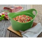 Кокотница с крышкой Доляна «Базилик», 500 мл, цвет зелёный - Фото 4