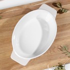 Форма для выпечки из жаропрочной керамики Доляна «Орнамент», 28×16,7×6 см, 1 л, цвет белый - Фото 2