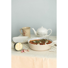 Форма для выпечки из жаропрочной керамики Доляна «Орнамент», 1,45 л, 28,5×23×6,4 см, цвет белый - Фото 6