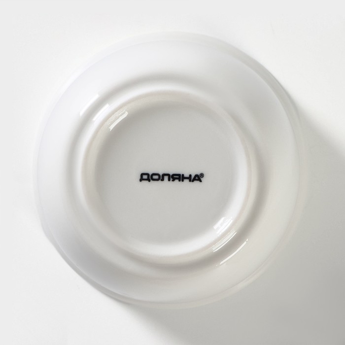 Набор керамический для фондю Доляна «Глянец», 6 предметов: чаша 400 мл, подставка, 4 шпажки, цвет белый - фото 1883196012