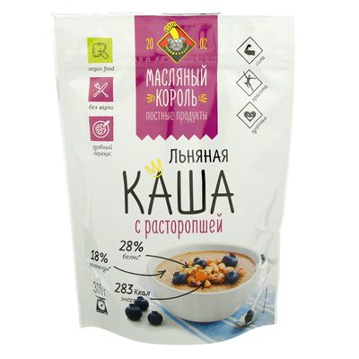 Каша льняная с расторопшей "Масляный Король", 300 г
