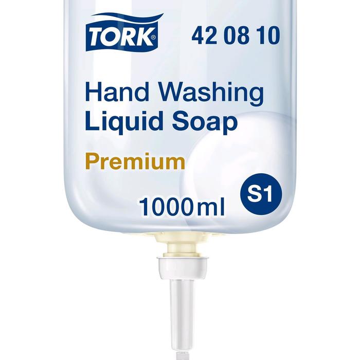 Tork жидкое мыло с улучшенными гигиеническими свойствами 1 литр - Фото 1