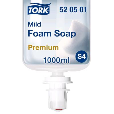 Мыло-пена Tork Premium, мягкое, S4, прозрачный, 1 литр