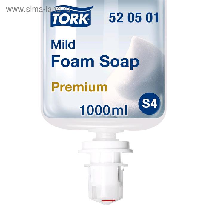Мыло-пена Tork Premium, мягкое, S4, прозрачный, 1 литр - Фото 1