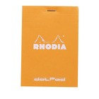 Блокнот для записей В7 Clairefontaine RhodiaDotPad №12 9*12, 80 листов, 80 г/м2 в точку оранжевый 12558С - Фото 1