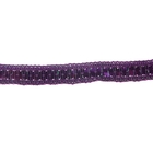 Тесьма декоративная для творчества "Фиолетовая с пайетками" намотка 3 м - Фото 2