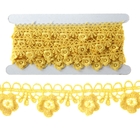 Тесьма декоративная для творчества "Жёлтые цветы" намотка 3 м - Фото 1