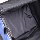Сумка спортивная, трансформер, отдел на молнии, 3 наружных кармана, цвет чёрный/синий - Фото 6