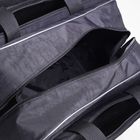 Сумка дорожная, отдел на молнии, наружный карман, длинный ремень, цвет чёрный - Фото 5