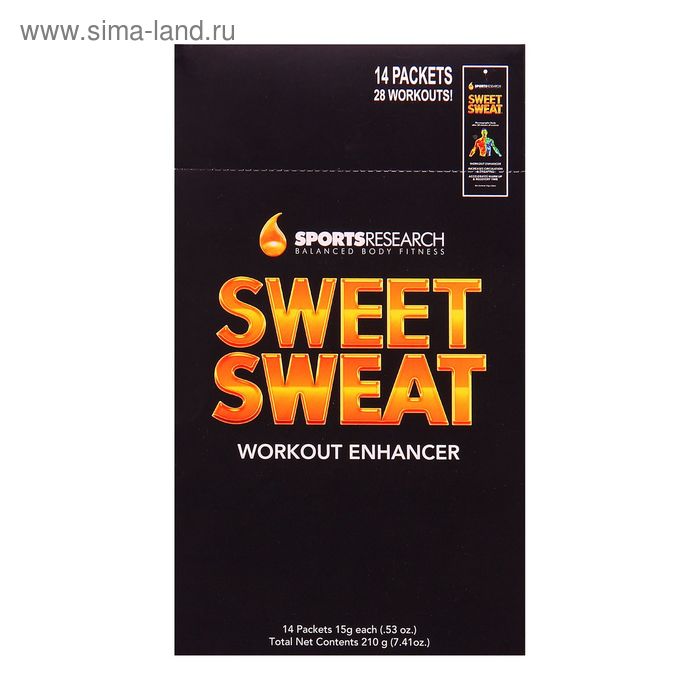 Крем для похудения Sweet Sweat в пакетиках,набор 14 шт. по 15 г - Фото 1