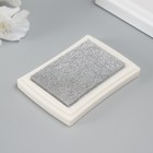 Штемпельная подушка «Серебряная», 7.7×5.2×1.8 см - Фото 3