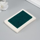 Штемпельная подушка «Зелёная», 7.7×5.2×1.8 см - Фото 3