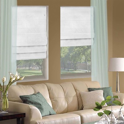 Штора римская «Флок белый», 120×160 см