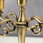 Металлический подсвечник на 5 свечей «Канделябр. Лаконичность», под латунь, 26.5×27.5×10 см - Фото 4