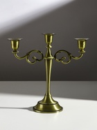 Металлический подсвечник на 3 свечи «Канделябр. Лаконичность», под латунь, 25.5×27×10 см - Фото 2