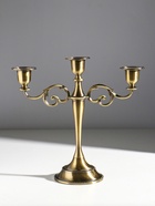 Металлический подсвечник на 3 свечи «Канделябр. Лаконичность», под латунь, 25.5×27×10 см - Фото 6